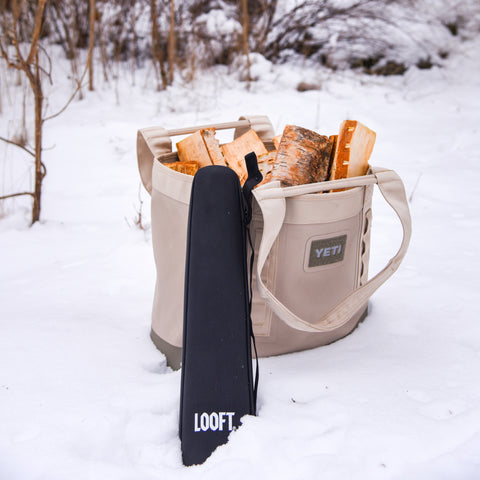 looft case leaning towards yeti bag in snow